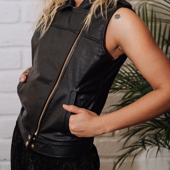 Maison Revolt – Genuine Calf Leather Vest (Sample Piece) – Size S - Picture 6 of 14